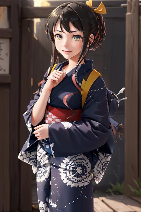 00196-1165370623-(masterpiece, best quality_1.2), , cowboy shot, solo, 1girl, naganamiyukata, smile, looking at viewer, own hands together, hair.jpg